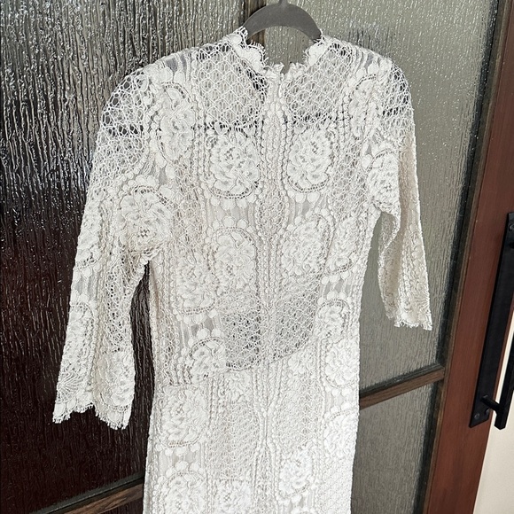 Alexis natural white lace dress size Large. - Picture 14 of 17